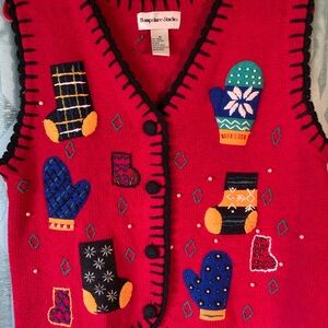 90s Vintage Christmas Vest